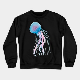 Watercolor Jellyfish Crewneck Sweatshirt